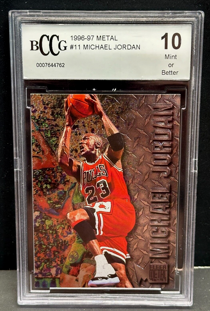Michael Jordan 1996-97 Fleer Metal Basketball Card #11 BCCG