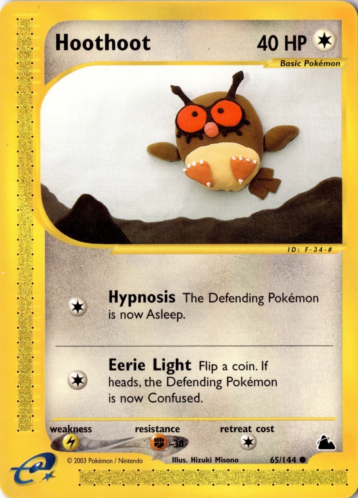 Hoothoot 065/144 - Skyridge -  Pokemon - NM