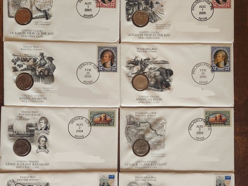US Mint First Day Issue 2004-2006 Set of 10 Nickel , Philadelphia/Denver Mint - Picture 4 of 6