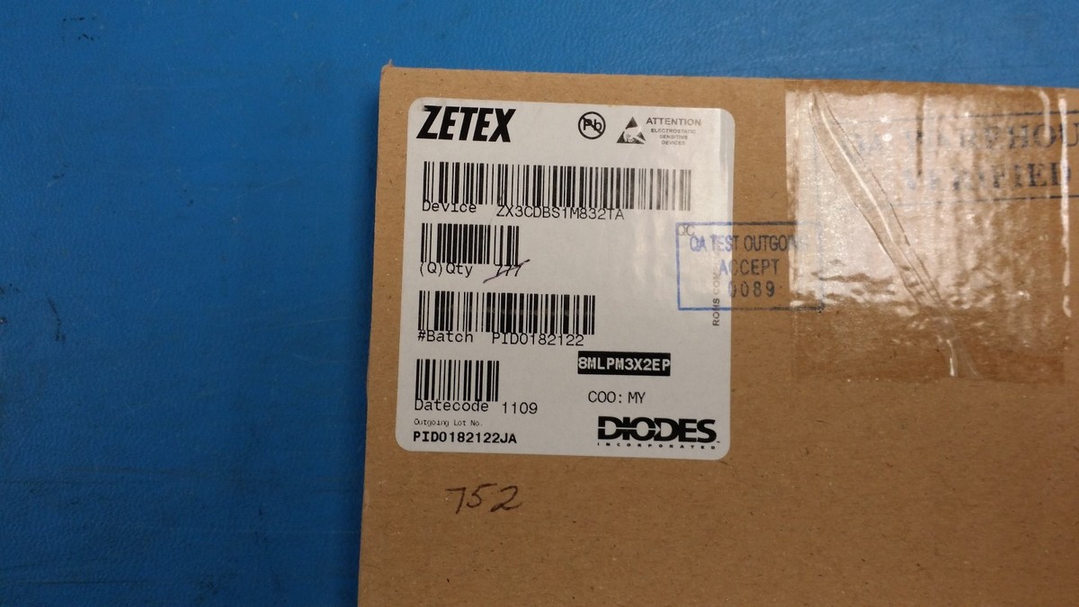 10 PCS) ZX3CDBS1M832TA ZETEX Trans GP BJT NPN 20V 5A 8-Pin 10 PCS) ZX3CDBS1M832TA ZETEX Trans GP BJT NPN 20V 5A 8-Pin