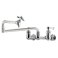 Krowne Metal 16-253L Royal Wall Mount Pot FIller Wok Faucet 24" Jointed Spout