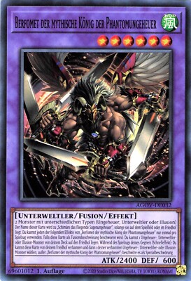Yu Gi Oh! Berfomet the Mythical King of Phantom Beasts AGOV-EN032 SUPER RARE