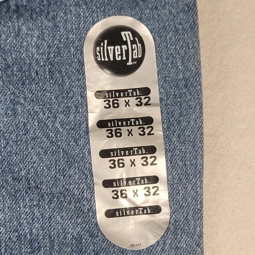 NWT Vintage Levi's Silvertab Boot Cut 36x32 Zipper Fly Jeans Made In USA - Picture 10 of 13