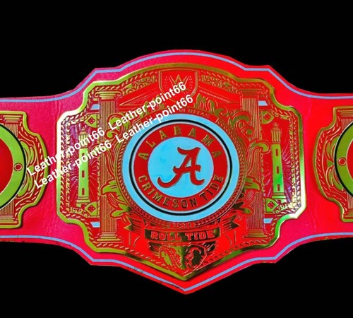 New Alabama Crimson Roll Tide Title Quality Belt For Fans Adult Size 2mm Zinc