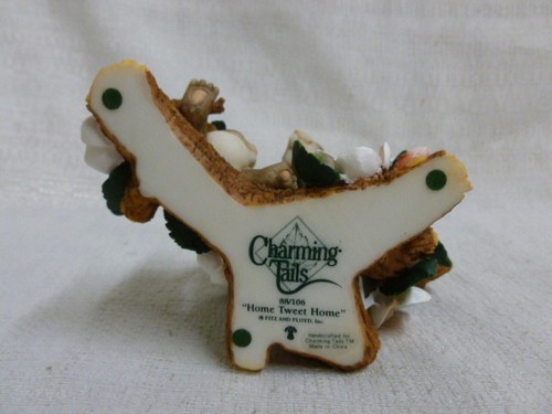 Charming Tails Home Tweet Home 88/106 Birdhouse Blue Bird Mouse New In Box - Bild 5 von 6