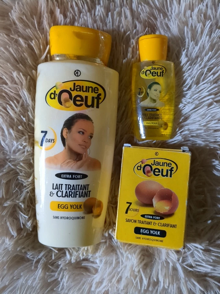 Jaune d'oeuf treatment & clarifying egg yolk body milk 450ml, SERUM and 1 SOAP - Image 2 of 4