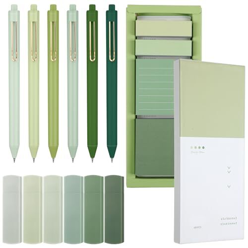 Aesthetic Stationery Set with 6 Mini Sticky Notes and Correction Tapes for School-image