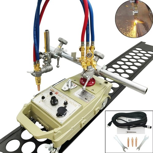 110V Portable Flame Cutting Machine Torch Track Burner Gas Cutter with One Track