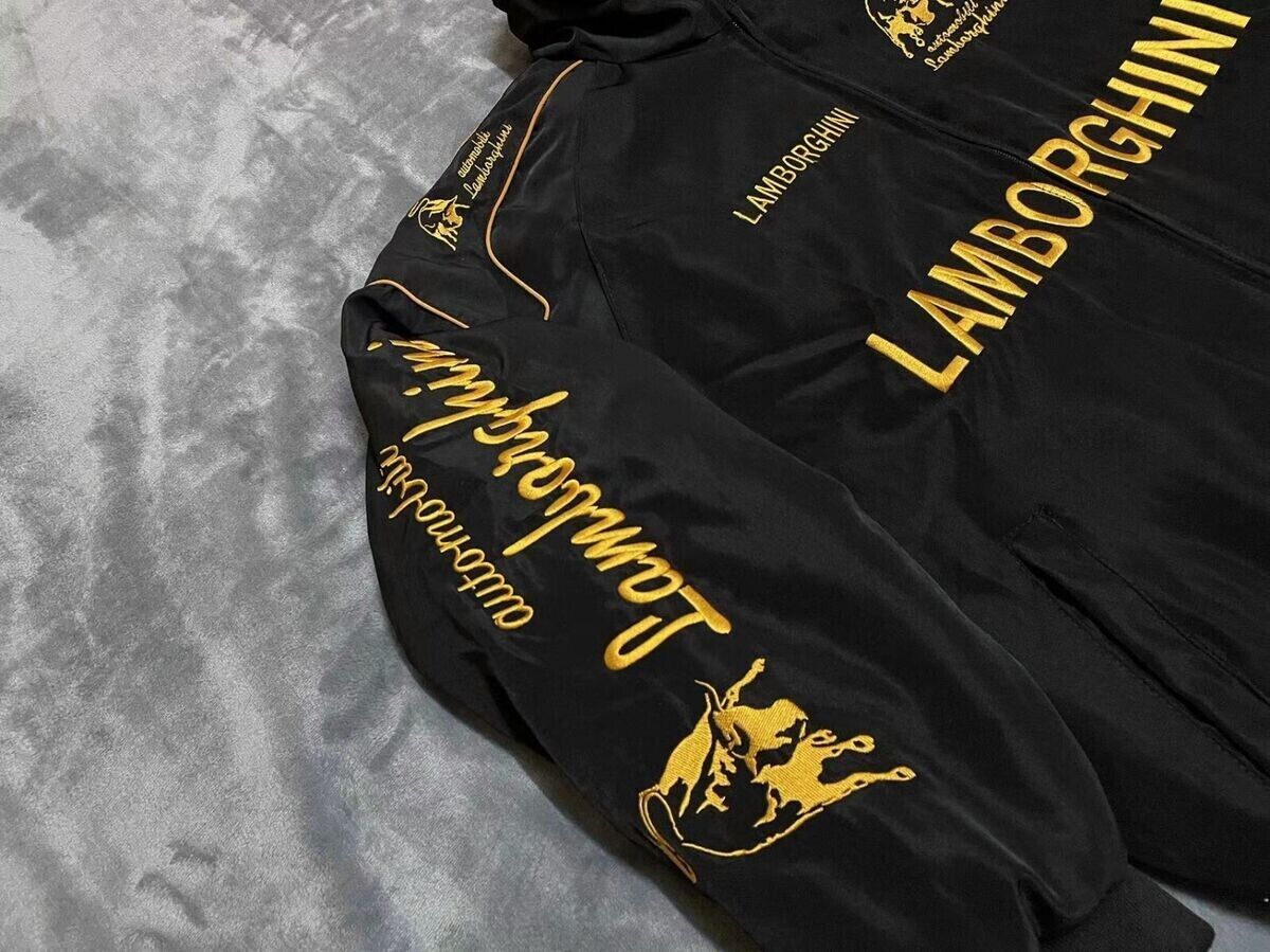 Lamborghini Racing Jacket F1 Brand New Embroidered Padded Lamborghini Racing Jacket F1 Brand New Embroidered Padded