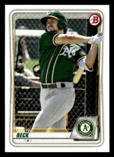 2020 Bowman #BP-16 Austin Beck Prospects Card Oakland Athletics
