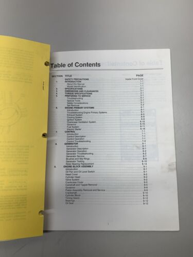 Onan KV Gensets Service Repair Manual 981-0506 - Picture 4 of 9