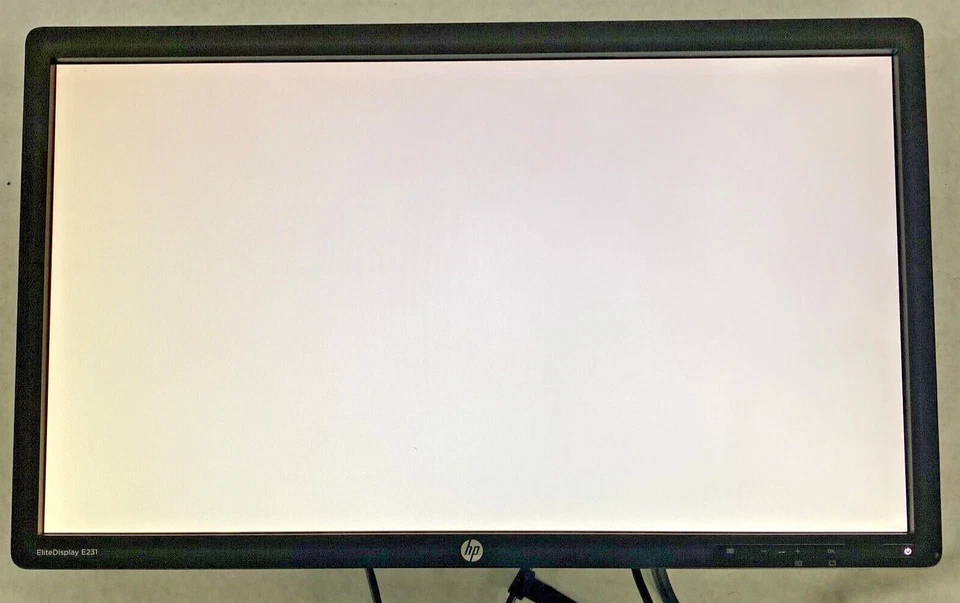 Lot(2) HP E231 EliteDisplay 23inch Monitors 1080p DisplayPort VGA DVI-D Grade B - Image 4 of 4