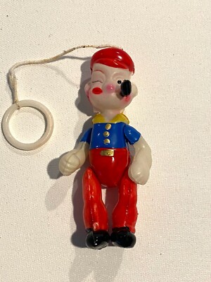 Vintage 1940-50s POPEYE ALL CELLULOID JOINTED HANGING FIGURE - MINTY