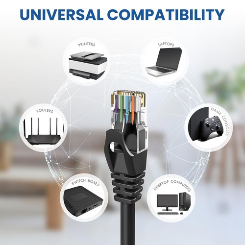 Cat 6 Ethernet Cable 6ft - High Performance 10Gbps Network Cable for All Devices - 第 8/9 張圖片