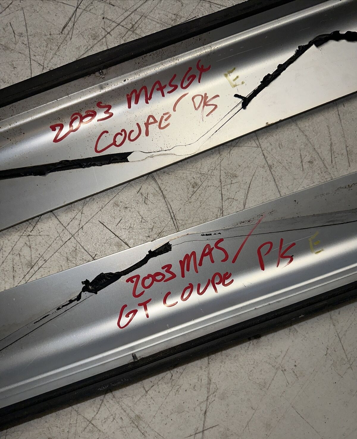 Maserati 2003 Coupe Door Sills Covers Pair