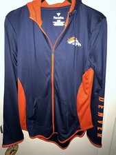 Nwot Fanatics NFL Denver Broncos Full Zip Mesh Hooded Women&rsquo;s Med