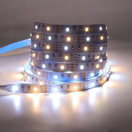 USB 5V Dual Color LED Strip Light Kit 3000K 4000K 6000K CCT Flexible Tape Bar - Picture 7 of 9