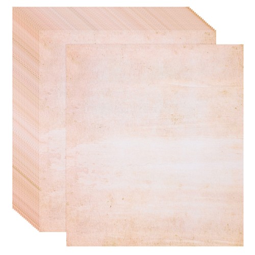 25 Sheets Vintage Paper, 11 x 8 Inch Light Yellow Parchment Paper
