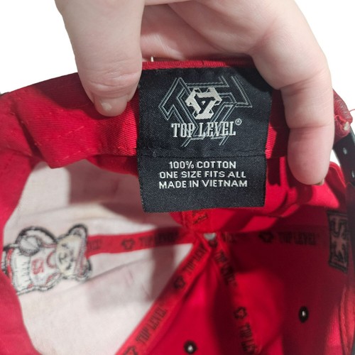 Chicago Bulls Red Black Snapback 23 Micheal Jordan Embroidered Bear Basketball - Picture 13 of 15