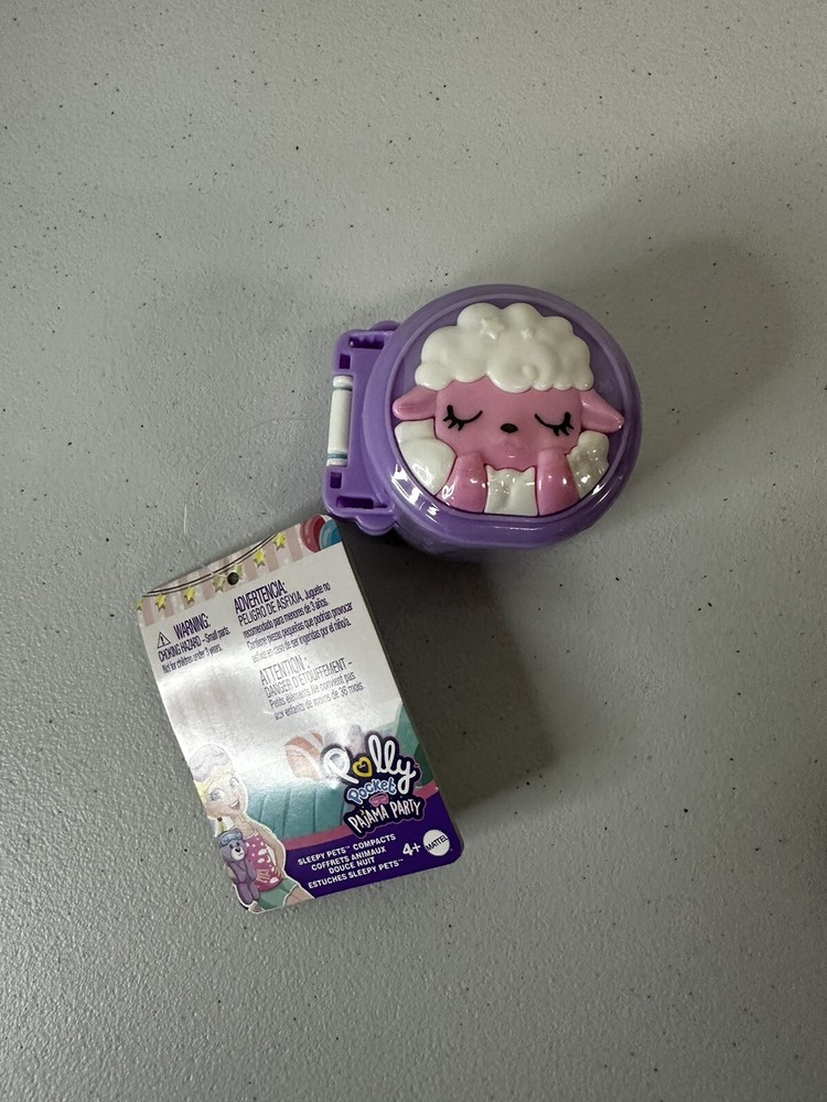 Polly Pocket Pajama Party Sleepy Pets Compact - Sheep compact