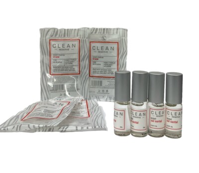 Clean Reserve Scent Sel Santal Eau De Parfum Rollerball 0.1oz/3ml*New Lot Of 4