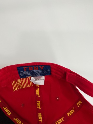 New York Fire Department NY FD cap hat red baseball adjustable one size - Picture 10 of 11