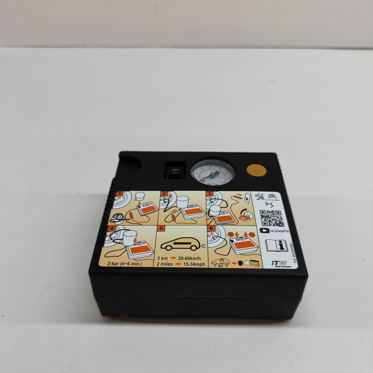 PEUGEOT 5008 MK2 P87 Tire Compressor 9616284980 1.5 Diesel 2018