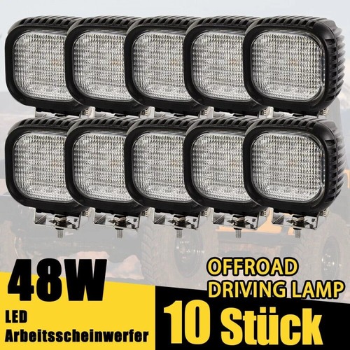10X 48W Cree LED Arbeitsscheinwerfer 12V24V Auto Strahler Traktor Scheinwerfer