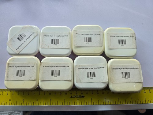 8 écouteurs filaires stéréo intra-auriculaires 3,5 mm JACK MICRO NEUF Job Lot écouteurs - Photo 2/4
