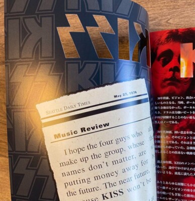 KISS Japan Tour 2001 Concert Program Tour Book with Ticket Stub