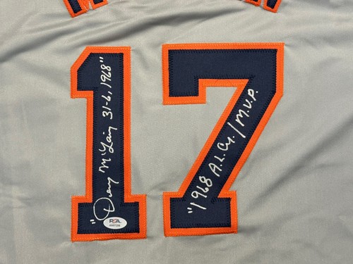Denny McLain Detroit Tigers signed Custom Jersey w/ PSA Cert & Inscriptions - Picture 2 of 4