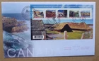 2017 CANADA WORLD HERITAGE SITES MINI SHEET 5 STAMPS FIRST DAY COVER FDC