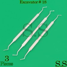 3 Excavator 18 Double Ended Dental Surgical Instruments