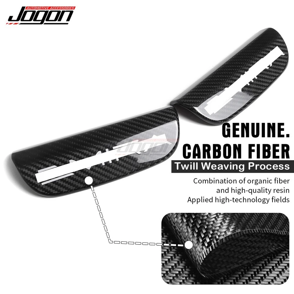 Cubierta de placa de reposacabezas de carbono seco para Lotus Emira Coupe GT4 V6 2022-2024 Foto 4 de 4