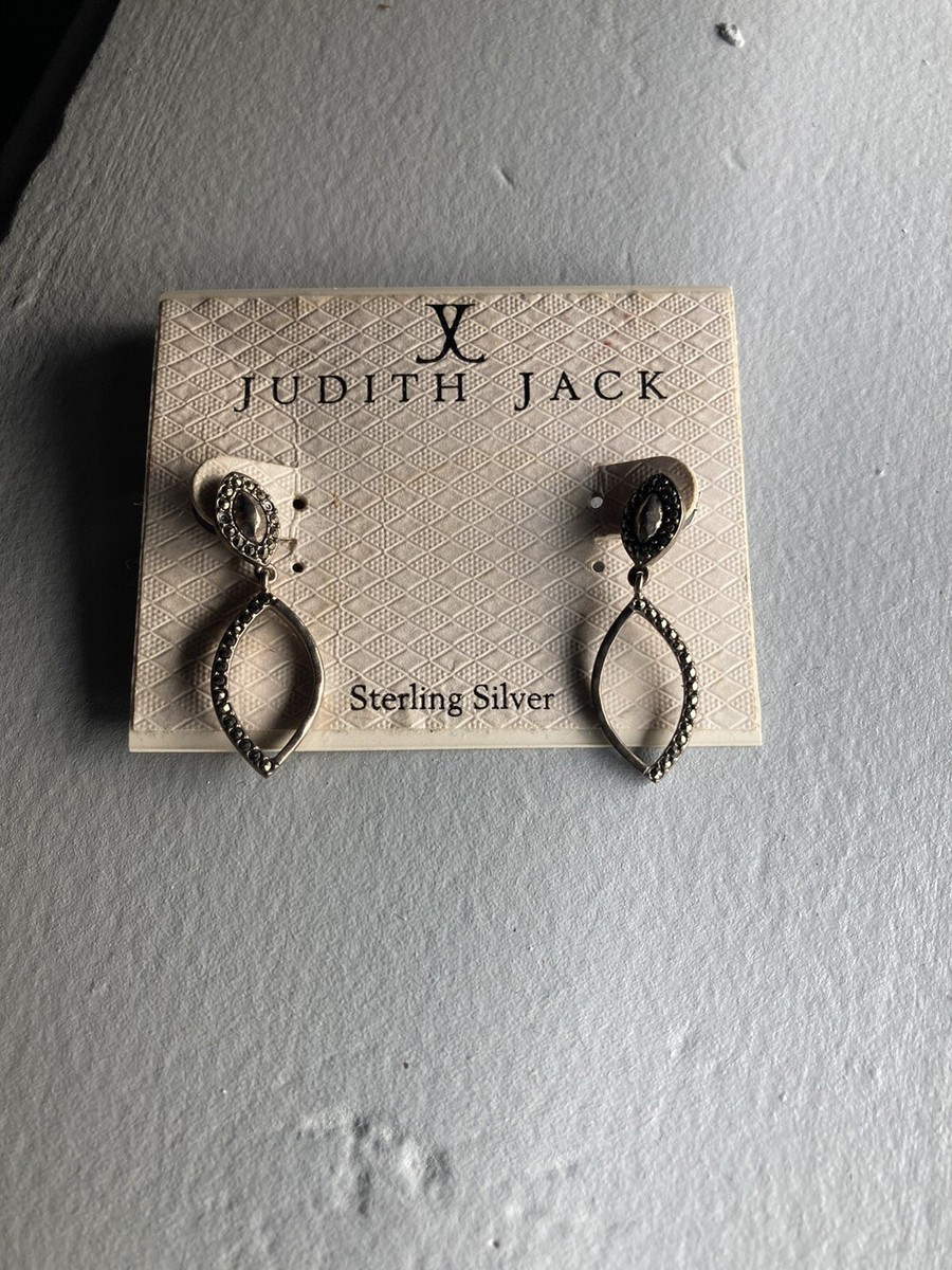 Genuine Judith Jack Marquis Sterling Silver Marcasite Dangle  display picture 1