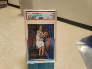 2017 Panini Select Lauri Markkanen Blue Prizm RC #8 /299 PSA 9  C1831