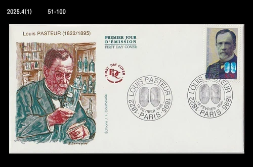 Medicine,Louis Pasteur,Science,History,Chemist Microbiologist,France 1995 FDC