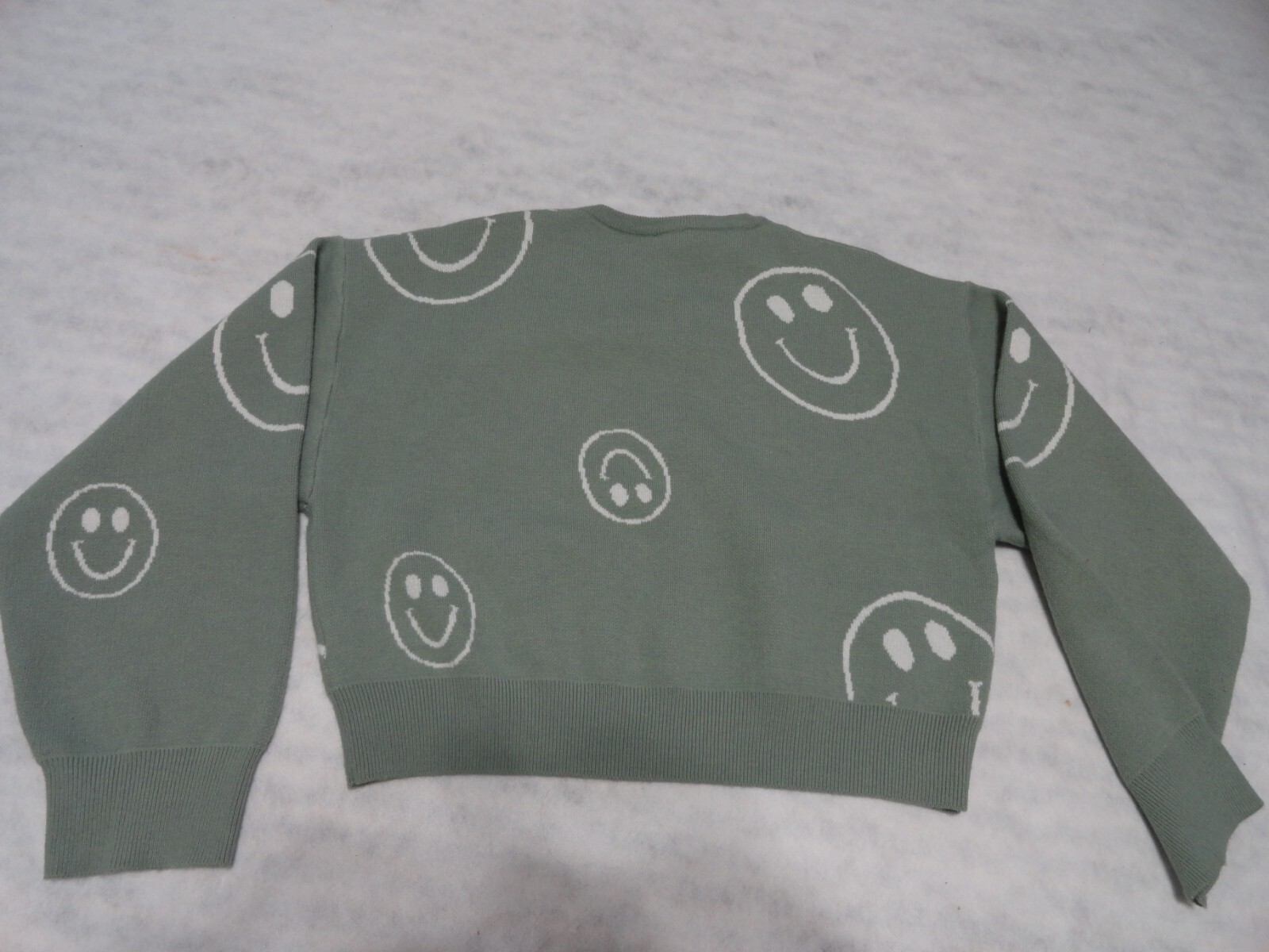 Lelis Collection Smiley Face Pullover Sweater Sag… - image 7