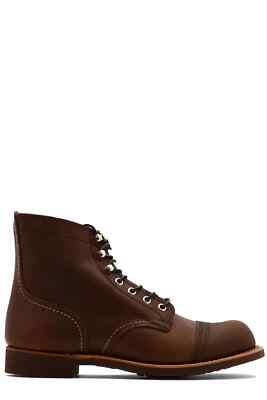 Red Wing Heritage Men's Round Toe Boots Iron Ranger 8111 Amber