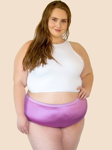 Satin Panties S to Plus Size Womens Underwear Full Coverage Brief Multi-Pack - Picture 29 of 47