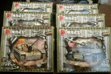 4D Puzzle Model six WW2 Tanks of various scales from 1:77 to 1:111 