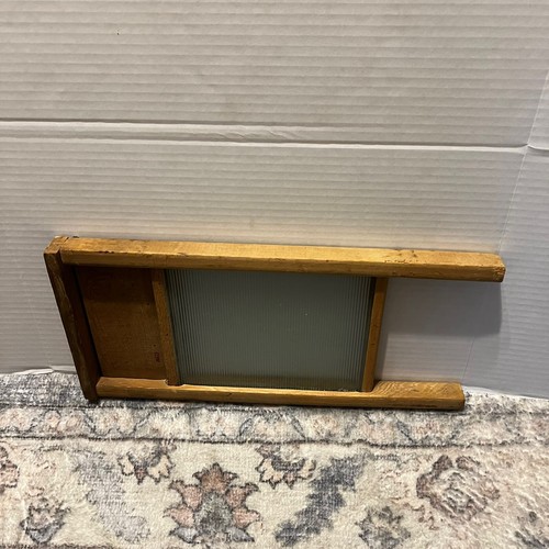 Vintage Victory No. 508 Washboard With Glass Scrub Panel Lingerie 18” Tall - Picture 7 of 11