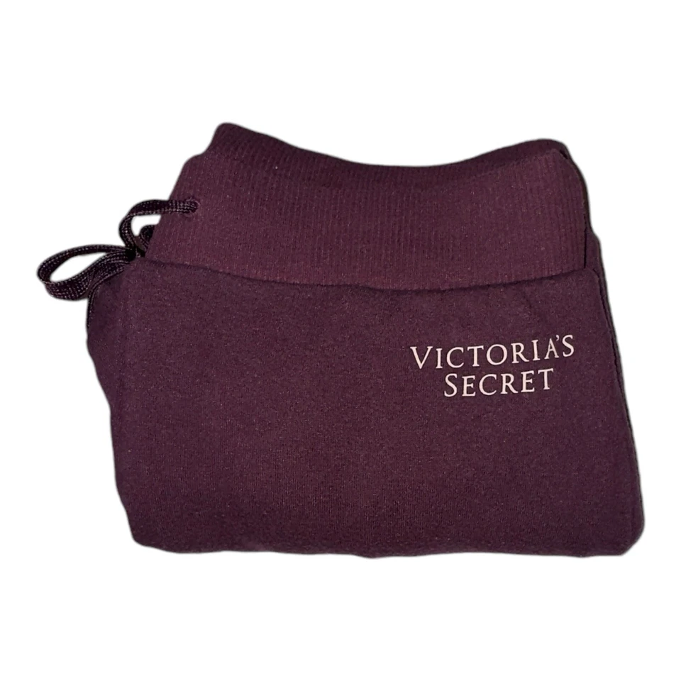 VS VICTORIAS SECRET PANTALÓN DE CHÁNDAL ELÁSTICO POLAR TIRO ALTO AJUSTADO VIOLETA S Foto 3 de 4