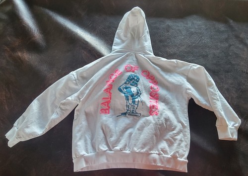 rvca stella hooded sweatshirt white women balance of opposites small - Picture 2 of 2