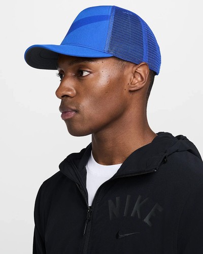 Nike Just Do it Unisex L/XL Blue Rise Snapback Trucker Cap Hat HJ7018 445 New - Picture 2 of 13