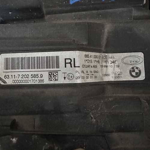 BMW E90 HEADLIGHT HID PRE FACELIFT ORIGINAL USED - Picture 4 of 5