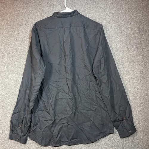 Nueva con etiquetas Camisa Diesel D78 Mediana Negra S-Jacqy con Botones Mangas Largas Informal para Hombre. - Imagen 11 de 15