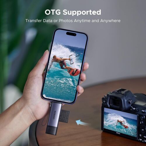 UGREEN Mirco SD Kartenleser, USB C USB 3.0 SD Kartenleser Speicherkartenleser - Bild 5 von 7