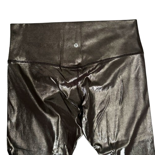 Leggings Lululemon Align tiro alto brillo lámina irradiada prensa francesa 25" talla 16 - Imagen 5 de 5