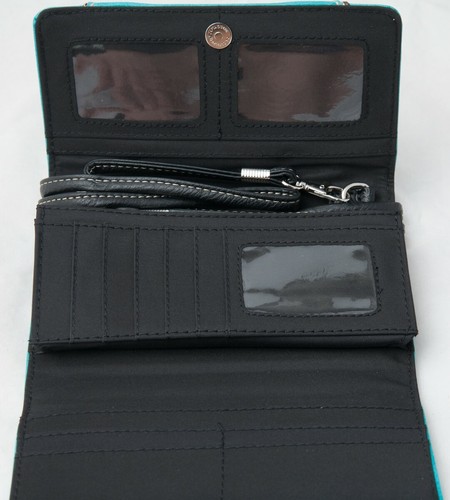 Pferd Geldbörse Western Feder Quaste Crossbody Damen Kalbsleder Clutch kleine Geldbörse - Bild 32 von 36